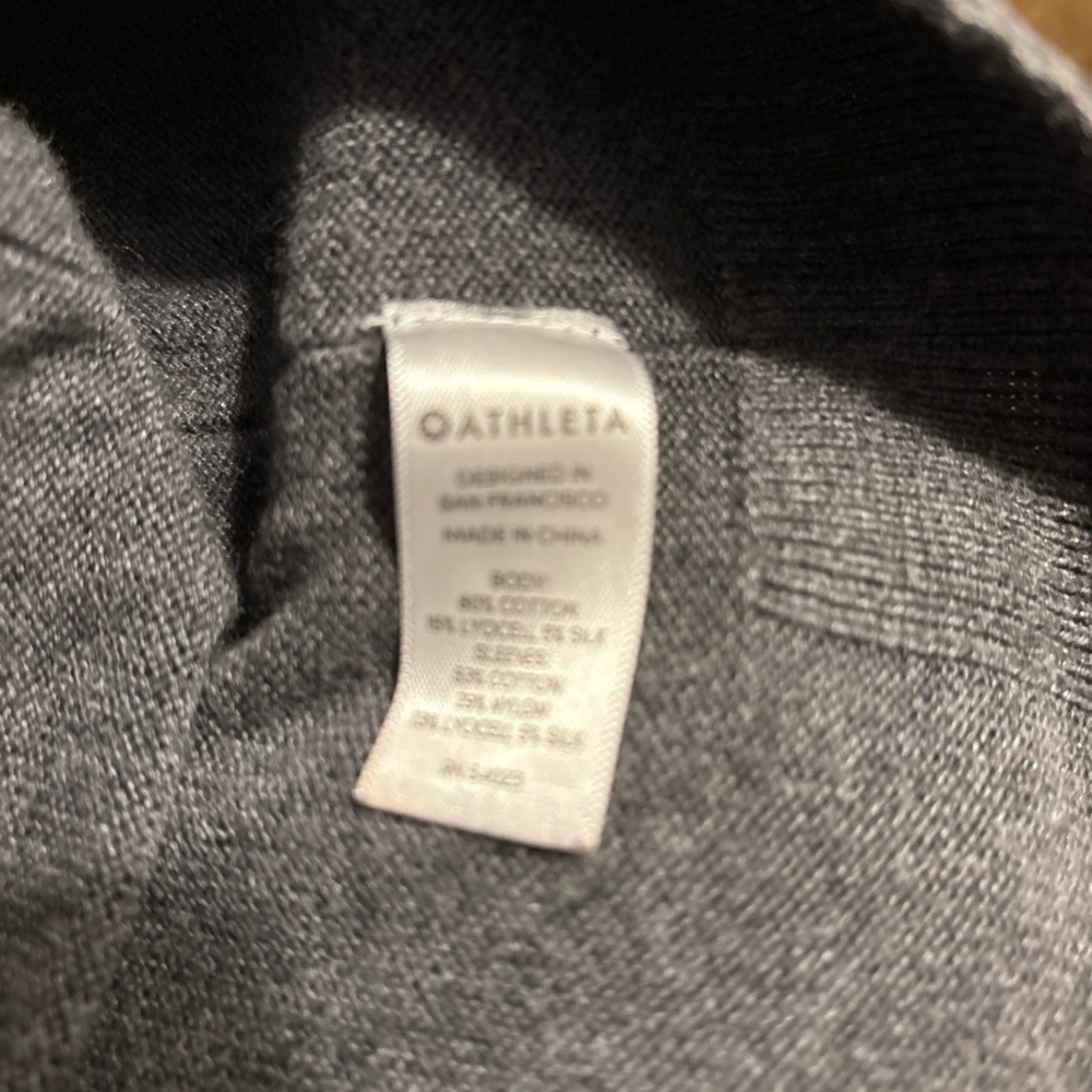 Athleta Hi-Low Faux Wrap Back Sweater Women’s Size XS Oversized Long Sleeve - Picture 8 of 10